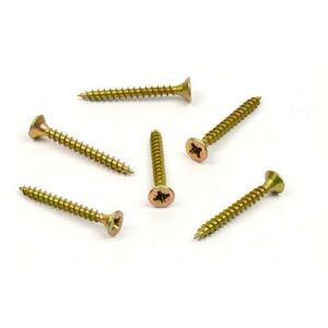 Vrut do dřeva, zápustná hlava, PZ 5,0 x 50, zinek žlutý