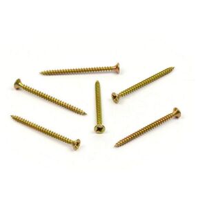 Vrut do dřeva, zápustná hlava, PZ 5,0 x 60, zinek žlutý