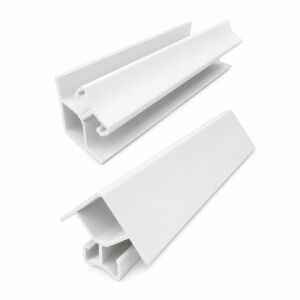 Sokl 100 mm - roh vnitřní/vnější 90° ostrý -  bílý