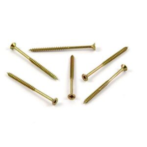 Vrut do dřeva, zápustná hlava,  PZ 4,0 x 50/30, zinek žlutý