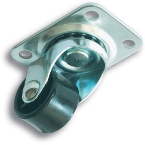 Kolečko nábytkové 24mm otočné, černé, 10kg