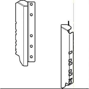 TANDEMBOX Antaro držák zad, D 203mm, ŠEDÁ, pod dřez