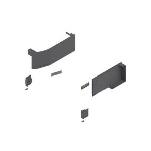 SERVO-DRIVE - Výklop AVENTOS HK top, Sada krytek (včetně Vypínač pro spouštěč k zavrtání, v balení), pravá+levá, tm. šedá