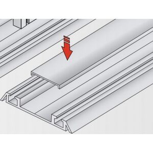 Profil krycí pro profil S06N + S06NN 6m, stířbrný elox