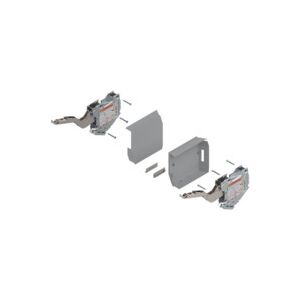 Výklop AVENTOS HK-S Tip-on s krytkou, Zdvihač E silný, šedá