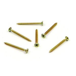 Vrut do dřeva, zápustná hlava, PZ 5,0 x 40, zinek žlutý (50ks)