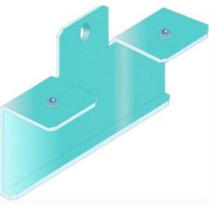Příchytka profilu boční klik pro hliníkovou lištu S40/S80
