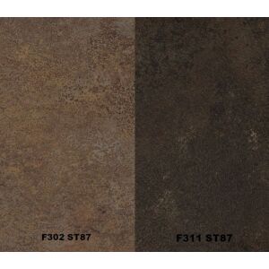 Zádový panel (zástěna) Egger F302 ST87 Ferro bronzový / F311 ST87 Keramika antracitová