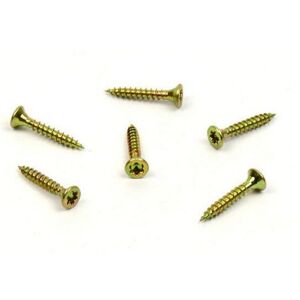 Vrut do dřeva, zápustná hlava, TORX 3,0 x 12, zinek žlutý