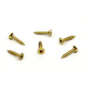 Vrut do dřeva, zápustná hlava, TORX 3,0 x 16, zinek žlutý