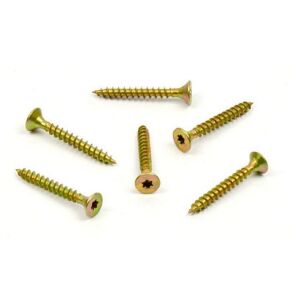 Vrut do dřeva, zápustná hlava, TORX 4,5 x 25, zinek žlutý