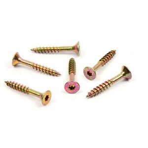 Vrut do dřeva, zápustná hlava, TORX 4,5 x 30/18, zinek žlutý