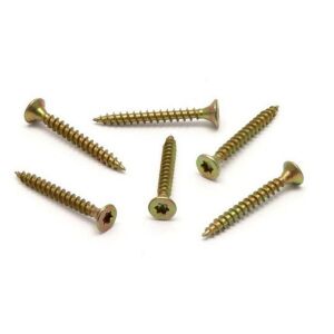 Vrut do dřeva, zápustná hlava, TORX 5,0 x 25, zinek žlutý