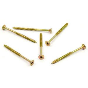 Vrut do dřeva, zápustná hlava, TORX 5,0 x 80/50, zinek žlutý