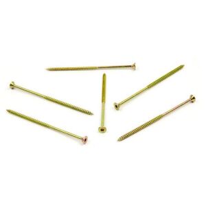 Vrut do dřeva, zápustná hlava, TORX 5,0 x 100/60, zinek žlutý