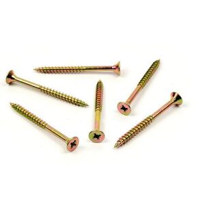 Vrut do dřeva, zápustná hlava, PZ 6,0 x 50/30, zinek žlutý