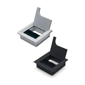 Průchodka kabelová čtvercová 80x80mm černá