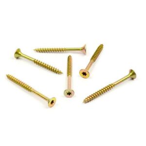 Vrut do dřeva, zápustn hlava, TORX 5,0 x 60/36, zinek žlutý