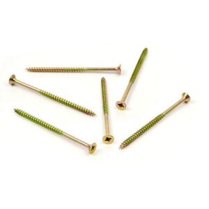 Vrut do dřeva, zápustná hlava, PZ 4,0 x 90/60, zinek žlutý