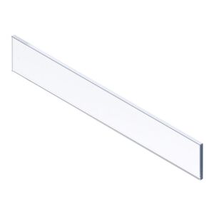 Merivobox přední nízke sklo 8x75x600mm E (192/209mm), čiré