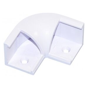 LED koncovka profilu LL166 rohový, bílá