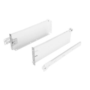 Kolečkový výsuv s bočnicí, 86/270 mm, bílá