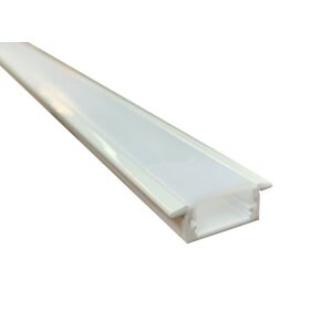 LED profil IN65 - k zafrézování, 3m, bílý + mléčný difuzor, šířka led. 12 mm