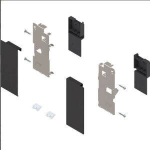 Blum LEGRABOX sada předních dílů/zifů pro vnitřní zásuvku K, Karbonově černá