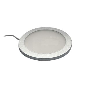 LED bodové světlo, prům, 100mm, 12V, 4W, stříbrný, 3000K, k přišroubování