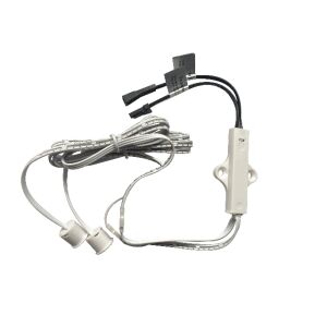 LED čidlo IR (skříňové čidlo) pro dvoukřídlové dveře s AMP konektorem, 12-24V, bílý