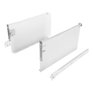 Kolečkový výsuv s bočnicí, 150/270 mm, bílá