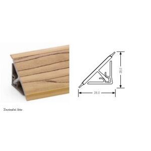 Těsnící lišta Kronospan  K107 FP (Příčně Řezaný Dub Elegance) 4,2m