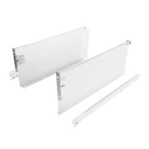 Kolečkový výsuv s bočnicí, 150/350 mm, bílá