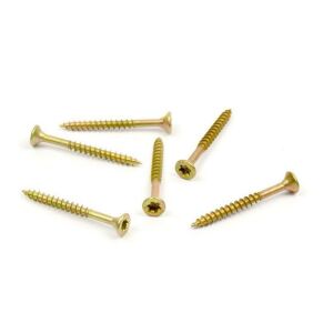 Vrut do dřeva, zápustná hlava, TORX 3,5 x 30/18, zinek žlutý