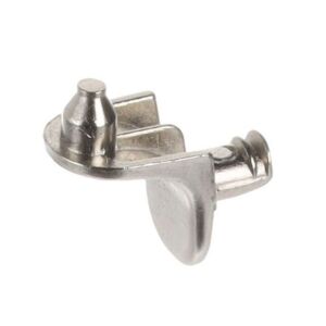 Rohová policová podpěrka se dvěmi kolíky, poniklování.