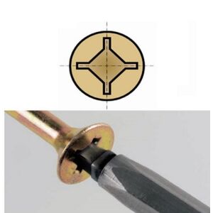 Vrut 5,0 x 70 zapuštěná hlava, UniQuadrex (Ešus 30ks)