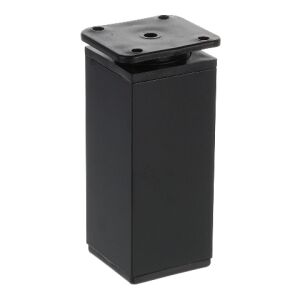 Noha nábytková H100, 40x40 mm, černá matná