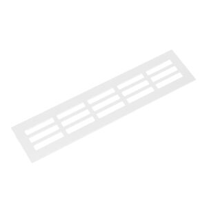 Hliníková větrací mřížka, 60x250 mm, bílá