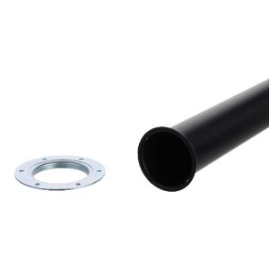 Stolová noha s kruhovým adaptérem, H820 mm, matná černá