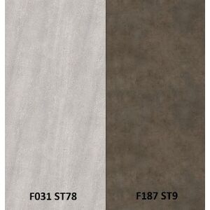 Zádový panel (zástěna) Egger F031 ST78 Granit Cascia světle šedý /F187 ST9 Beton Chicago tmavě šedý, 4100x640x9,2