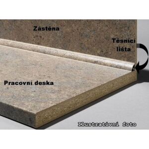 Zádový panel (zástěna) Egger F031 ST78 Granit Cascia světle šedý /F187 ST9 Beton Chicago tmavě šedý, 4100x640x9,2