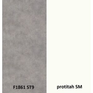 Zádový panel (zástěna) Egger F1861 Beton Chicago Solid světle šedá / Protitahový průhledný papír SM, 4100x640x9,2