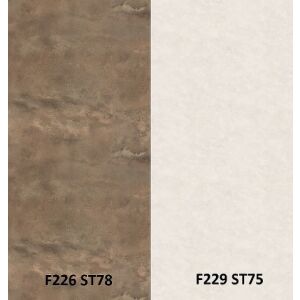 Zádový panel (zástěna) Egger F226 ST78 Titanit pískově béžový/ F229 ST75 Mramor Cremona, 4100x640x9,2