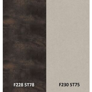 Zádový panel (zástěna) Egger F228 ST78 Titanit antracitový/ F230 ST75 Pietra Fanano světle šedá, 4100x640x9,2