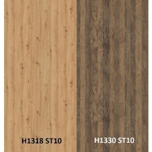 Zádový panel (zástěna) Egger H1318 ST10 Dub divoký přírodní / H1330 ST10 Dub Santa Fe Vintage, 4100x640x9,2