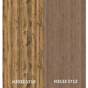 Zádový panel (zástěna) Egger H2032 ST10 Dub Hunton světlý/ H3133 ST12 Dub Davos lanýžověhnědý, 4100x640x9,2