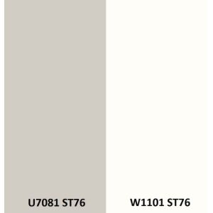 Zádový panel (zástěna) Egger U7081 ST76 Solid světle šedá/ W1101 ST76 Solid alpská bílá, 4100x640x9,2