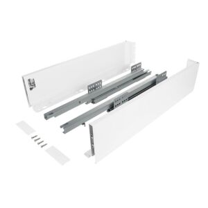Výsuv ND60 (18mm) s dvojitou bočnicí, 116/500 mm, bílá