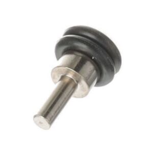 Držák (podpěrka) pro skleněné police s gumovým kroužkem, 3 mm, poniklovaná