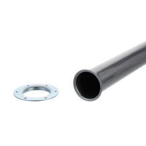 Stolová noha s kruhovým adaptérem, D60/H710 mm, stříbrná